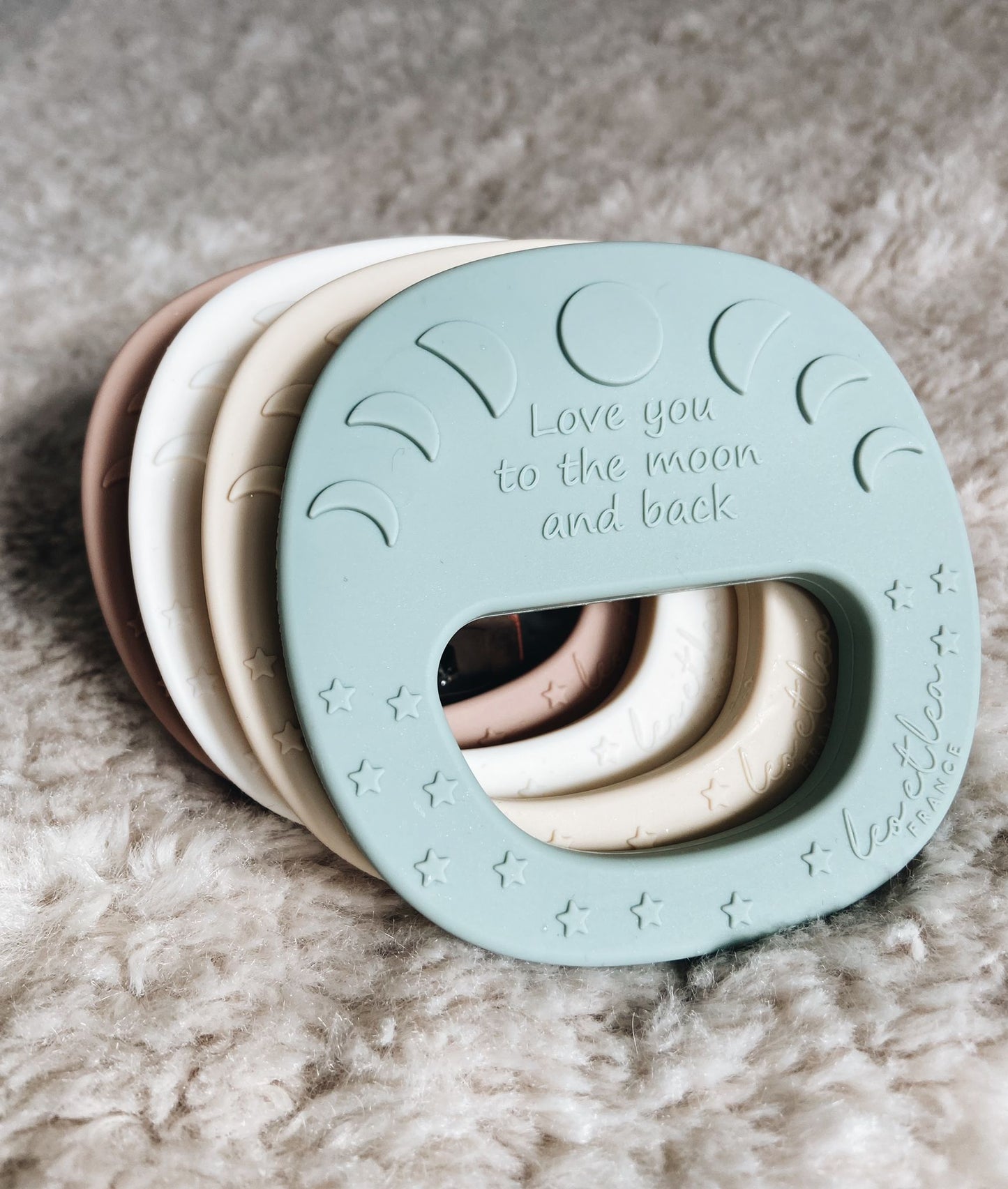 Hochet de Dentition 'Lune', Bleu, Mermaid