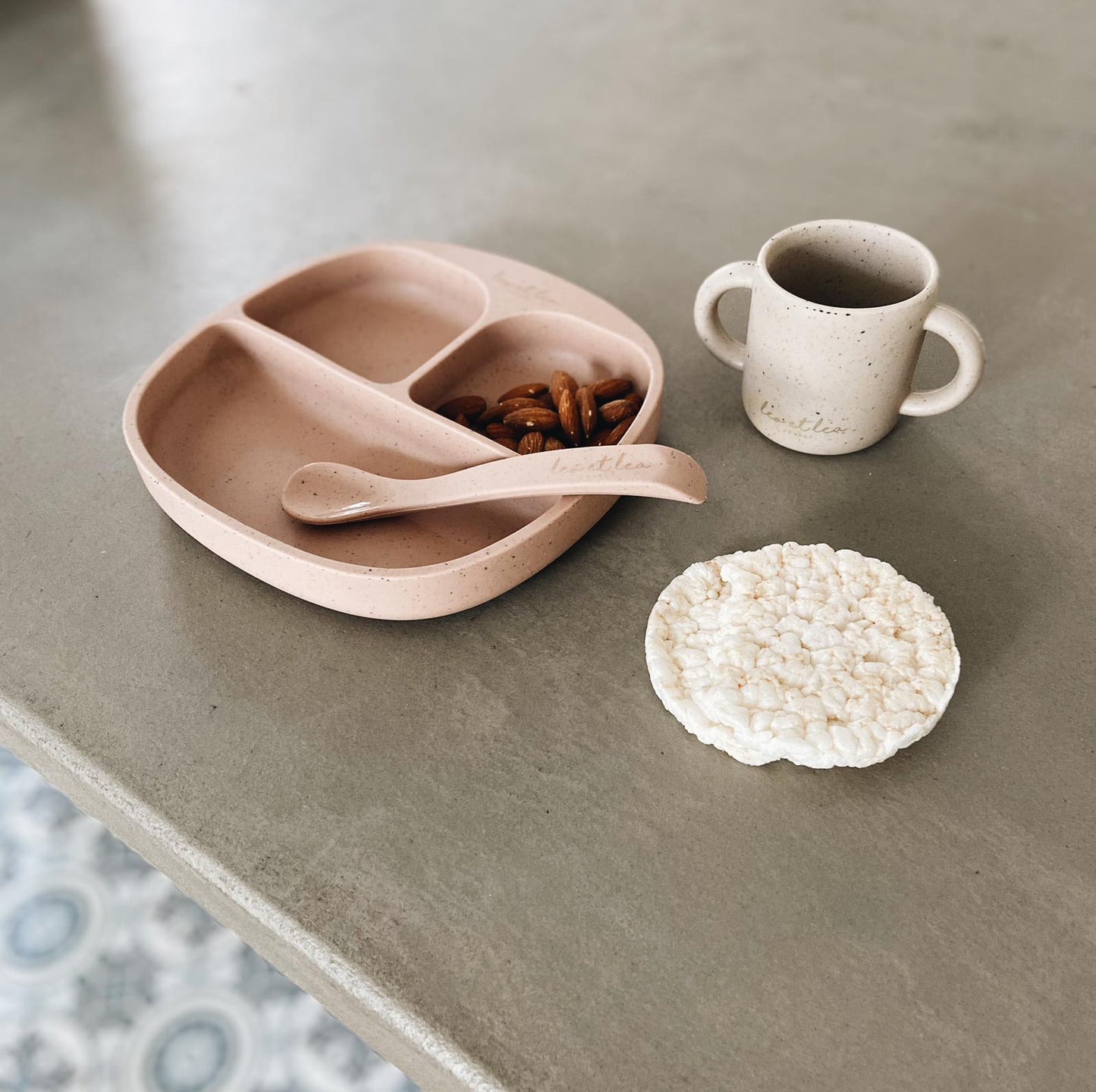 Cuillère en silicone, Rose