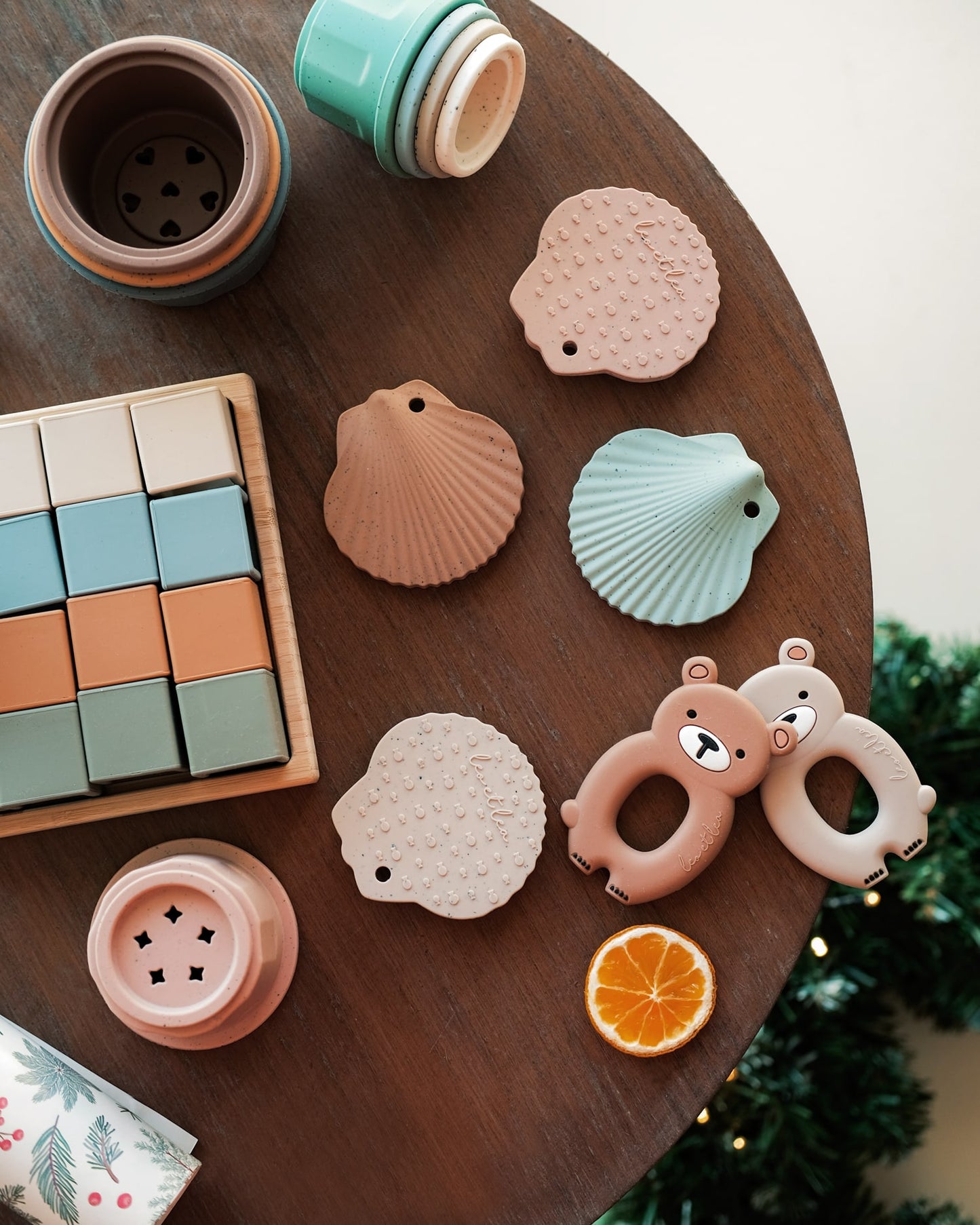 Hochet de Dentition 'Coquillage', Marron, Earth