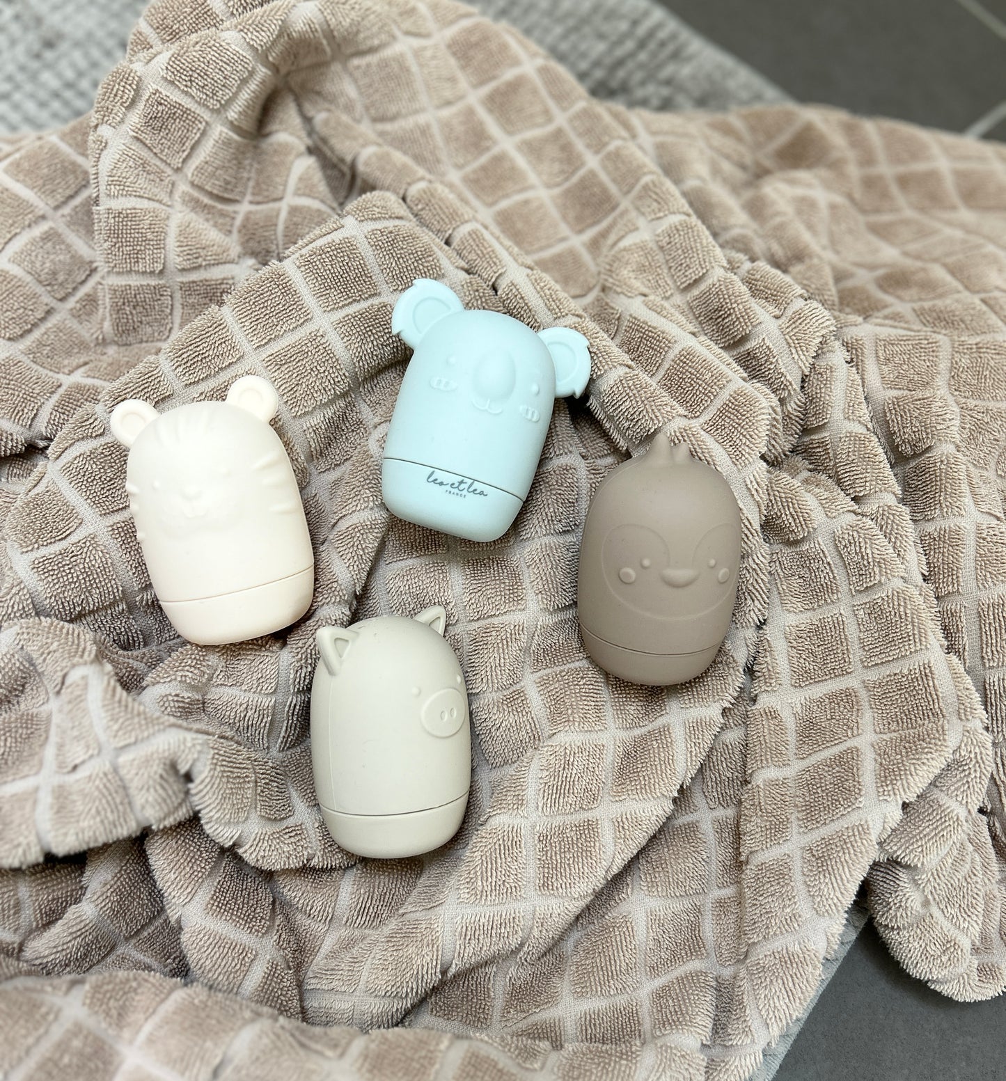 Jouet de bain, pastel tendre