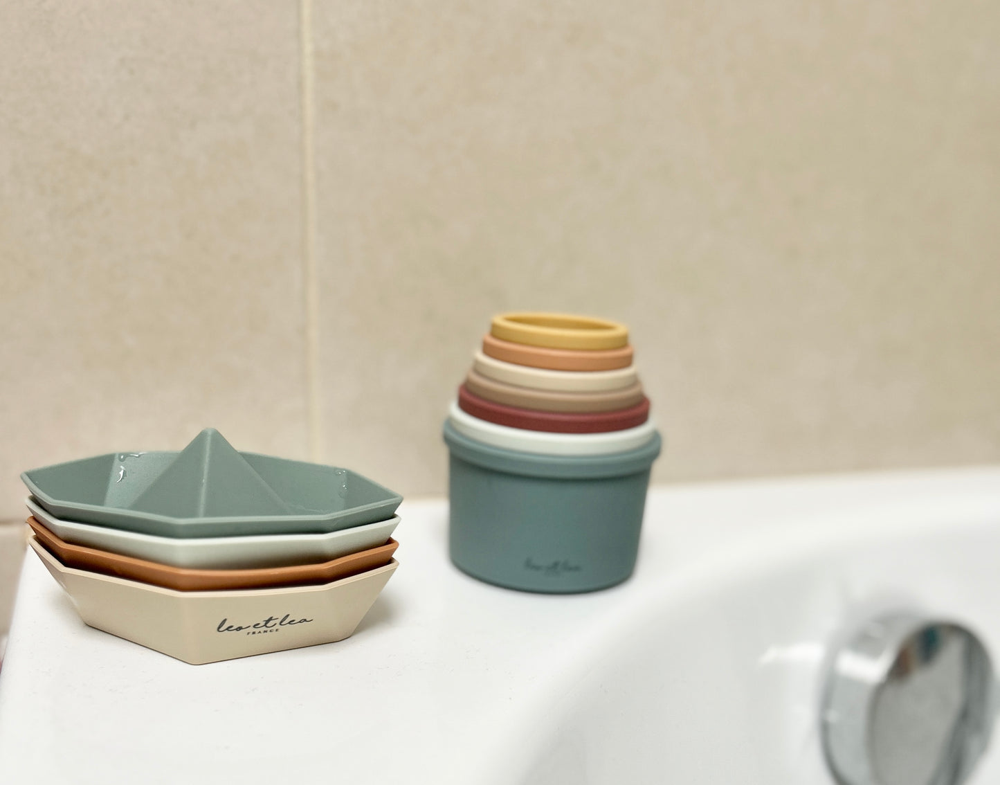 Jouet de bain Bateaux, Couleur: Naturel, lot de 4