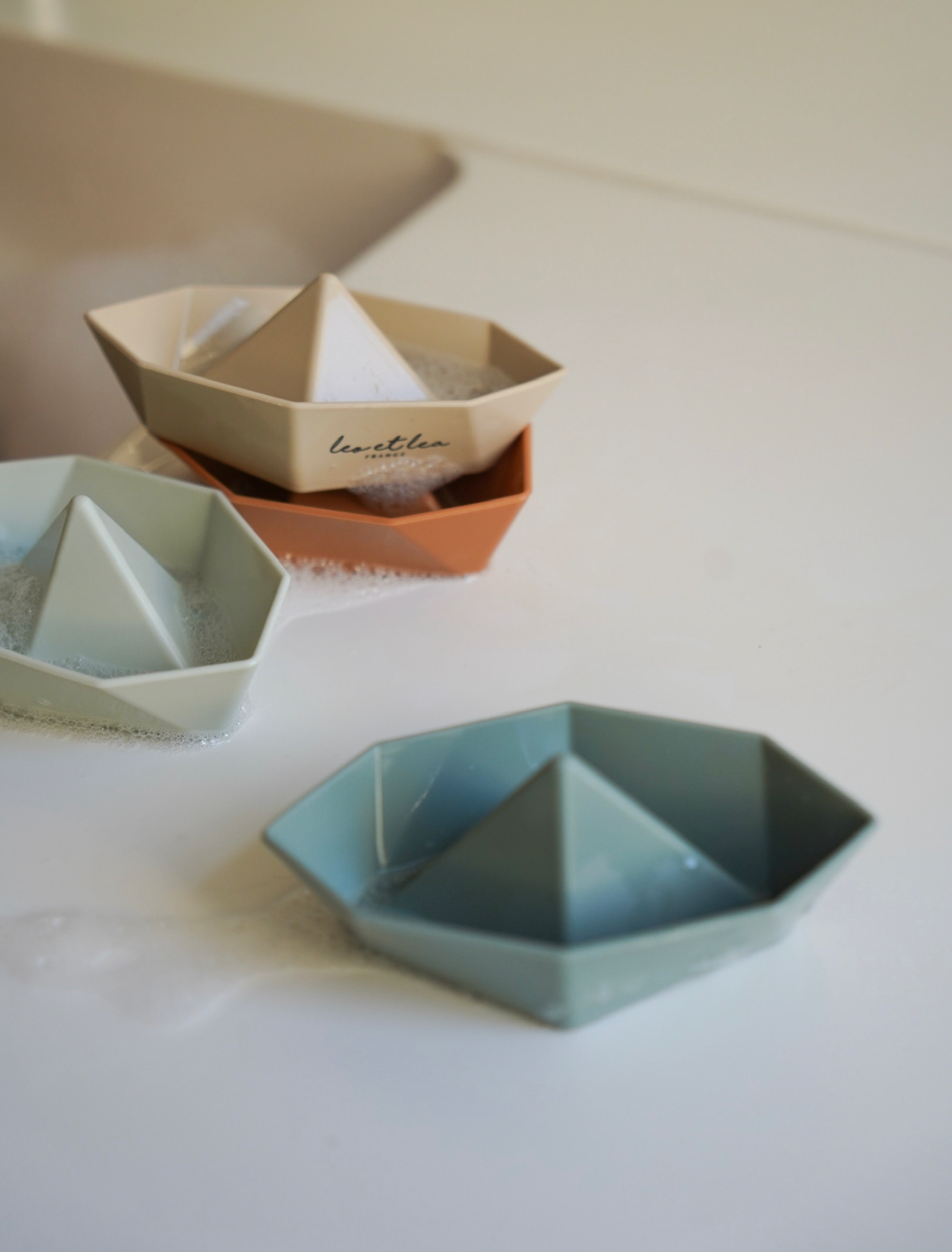 Jouet de bain Bateaux, Couleur: Naturel, lot de 4