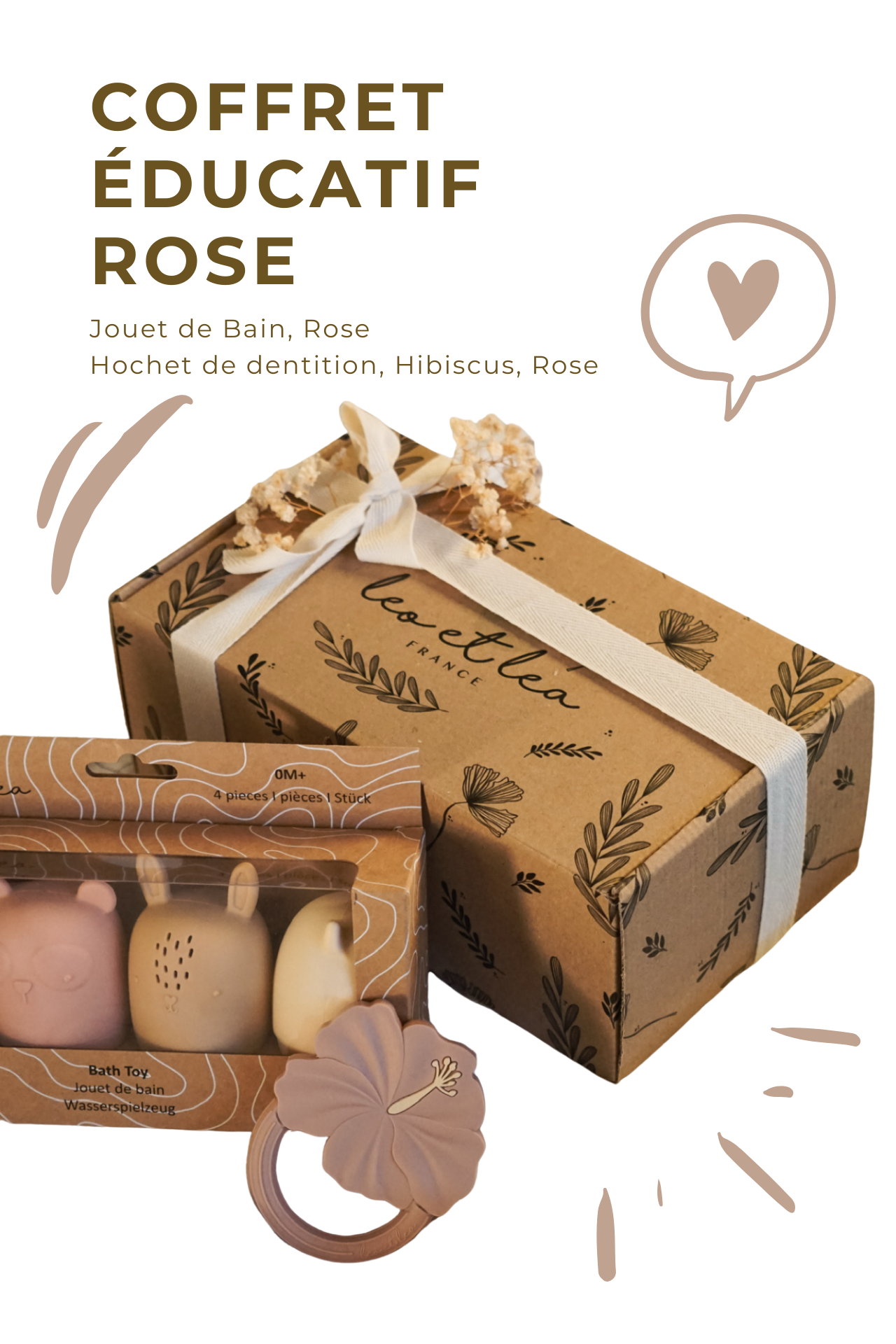 coffret éducatif rose