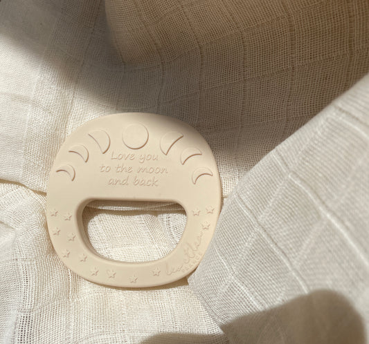 Hochet de Dentition 'Lune', Café au lait, Iced Coffee