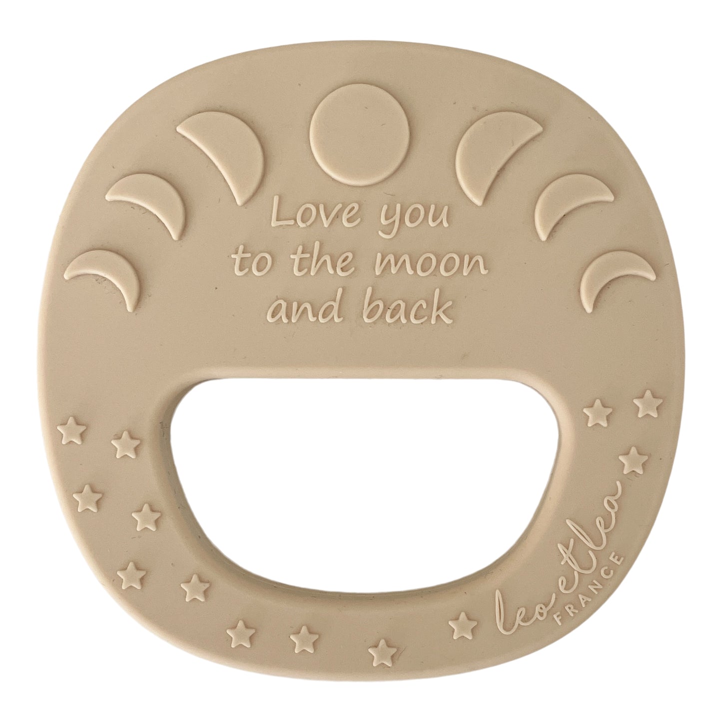 Hochet de Dentition 'Lune', Café au lait, Iced Coffee