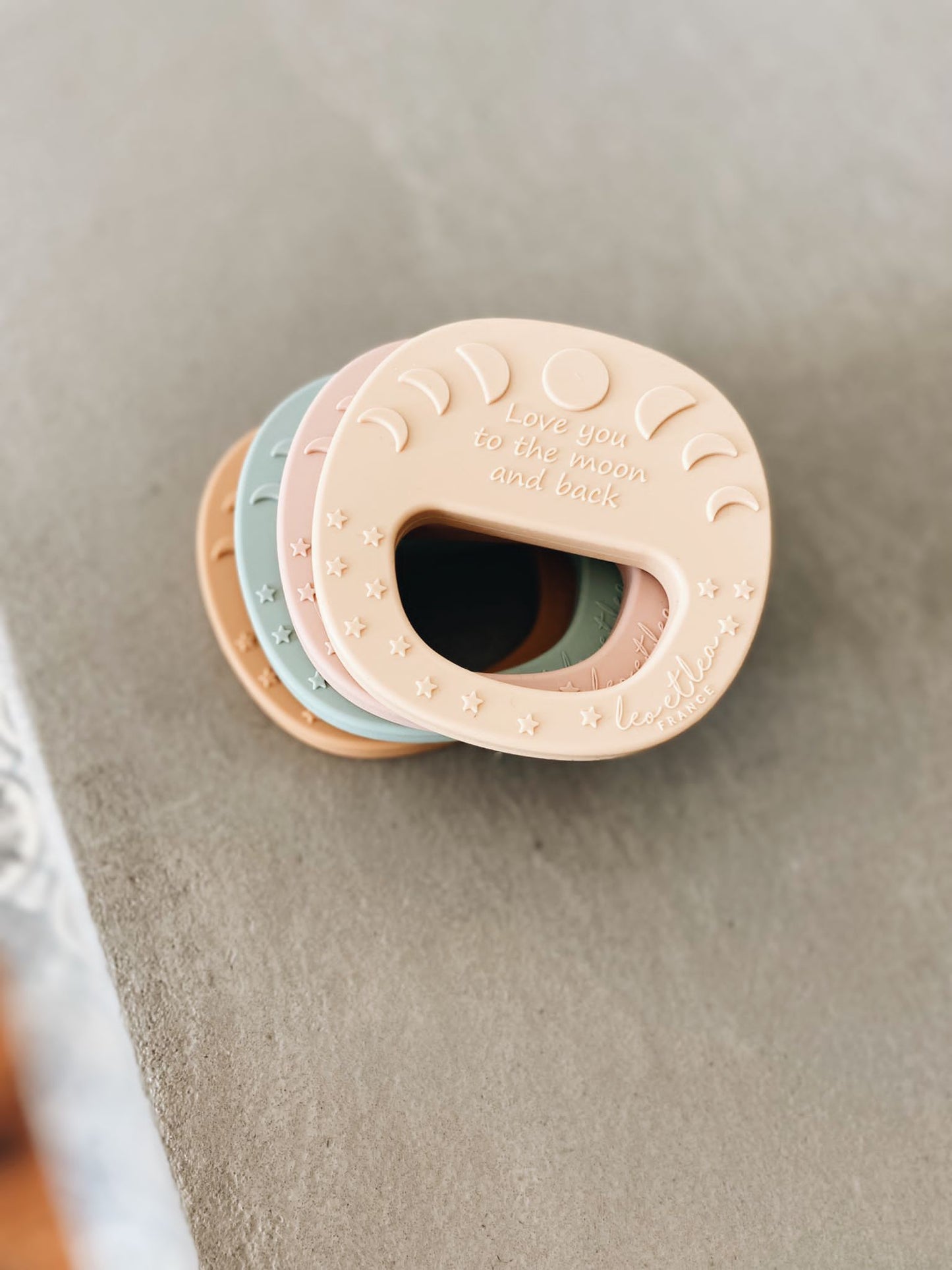 Hochet de Dentition 'Lune', Café au lait, Iced Coffee