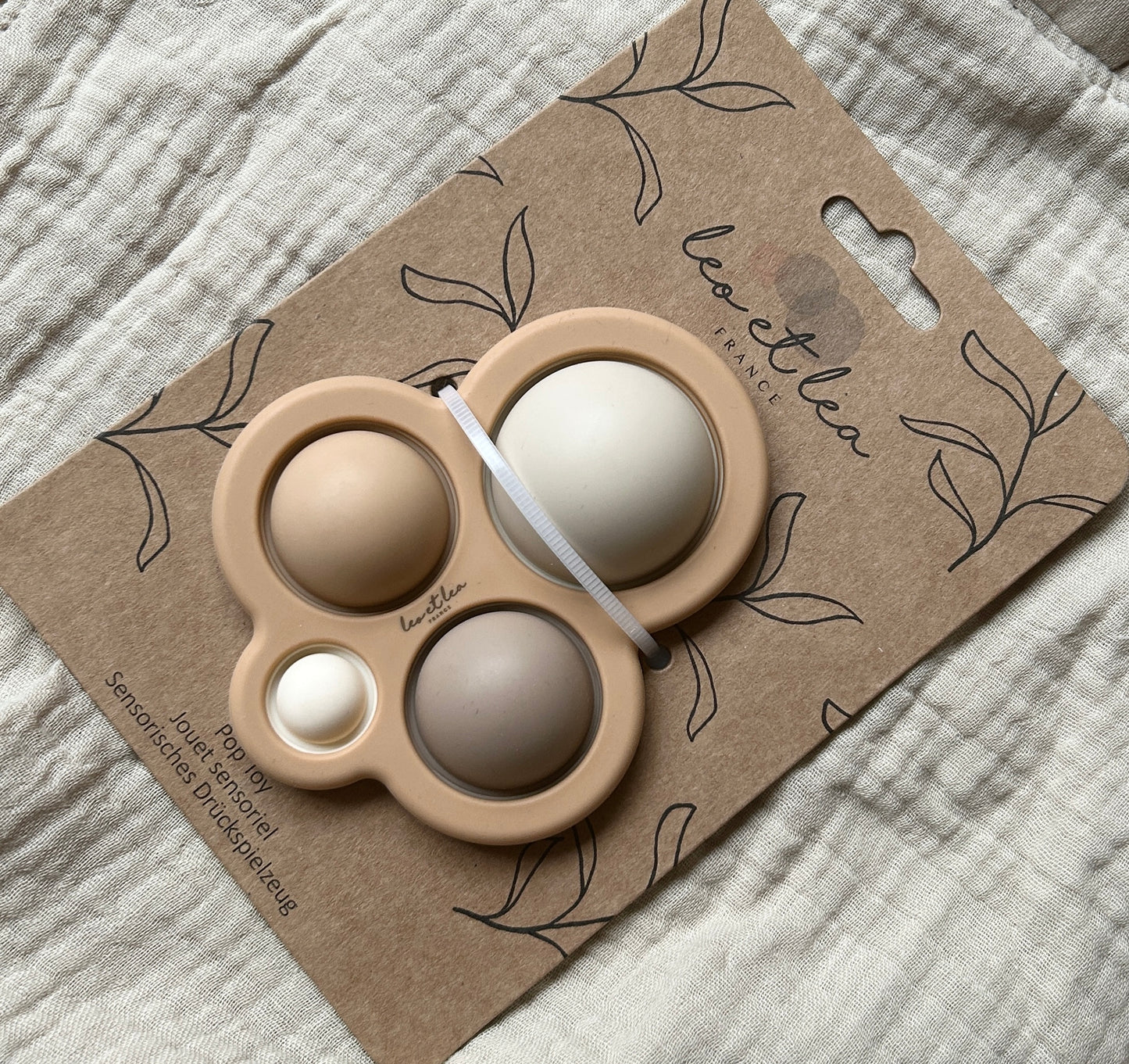 Jouet Pop, Beige, Jouet Sensoriel, Soulagement du stress