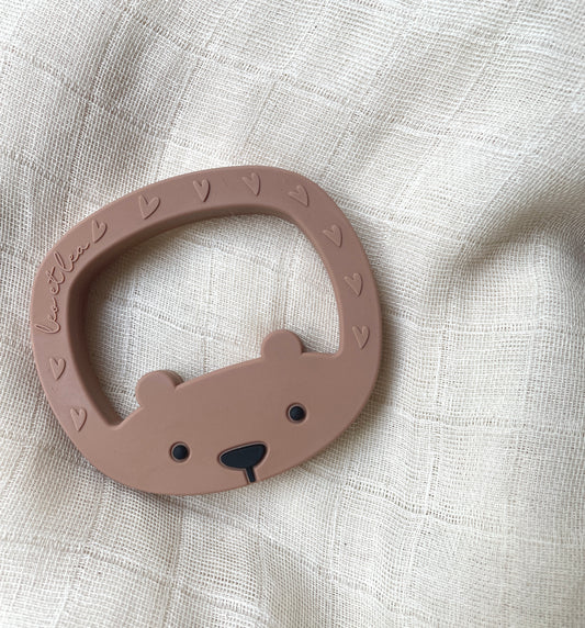 Hochet de Dentition 'Petit Ours', Marron, Earth
