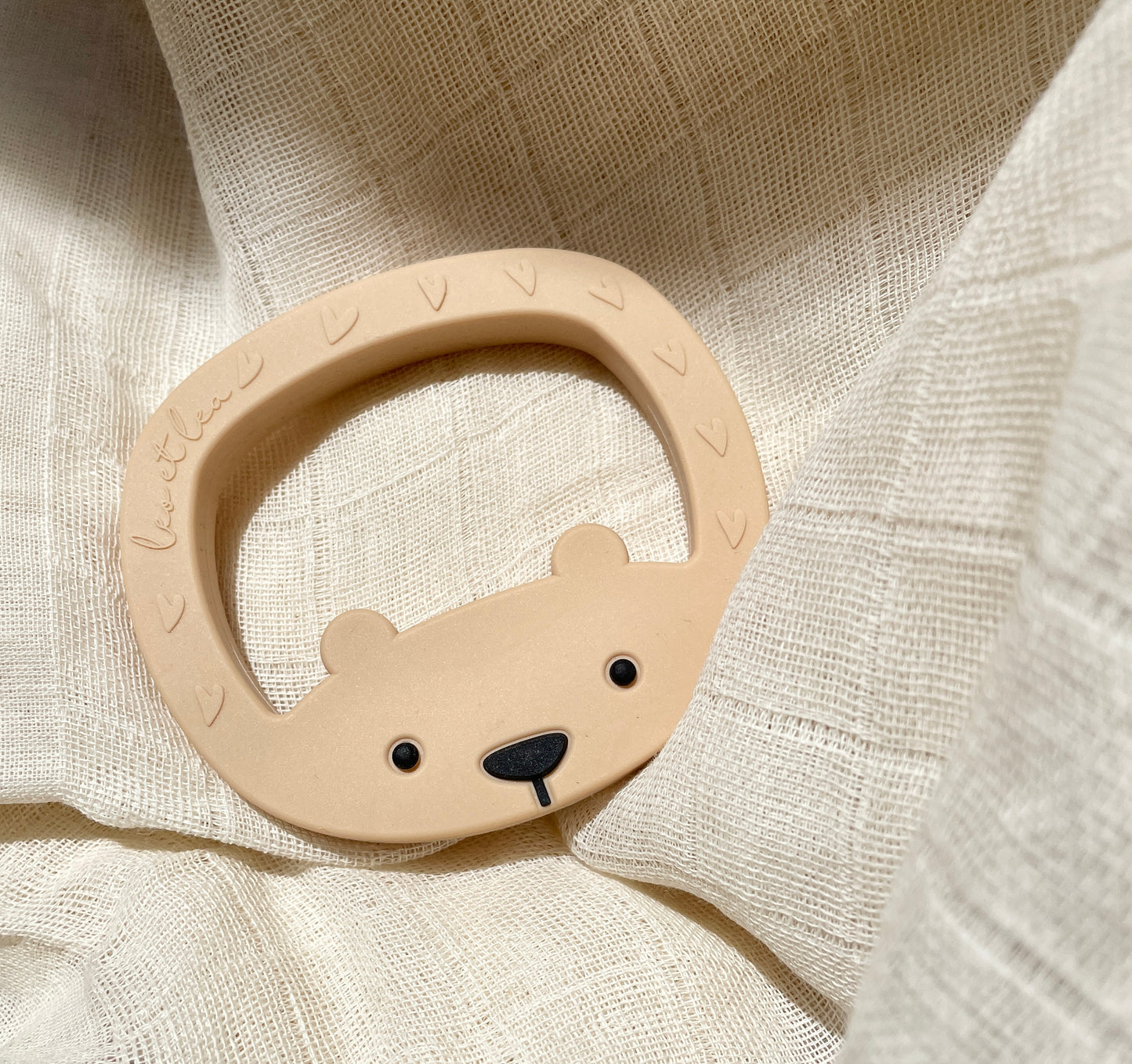 Hochet de Dentition 'Petit Ours', Café au lait, Iced Coffee