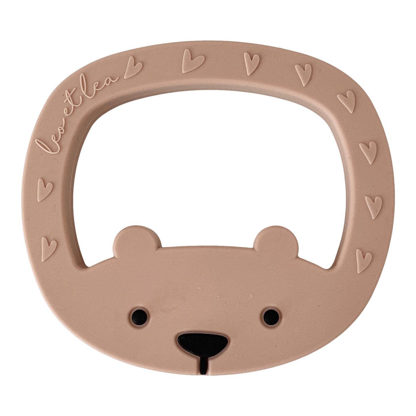 Hochet de Dentition 'Petit Ours', Rose foncé, Rosewood