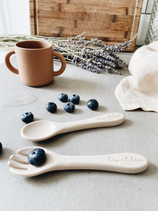 Petite Cuillère en silicone, Beige