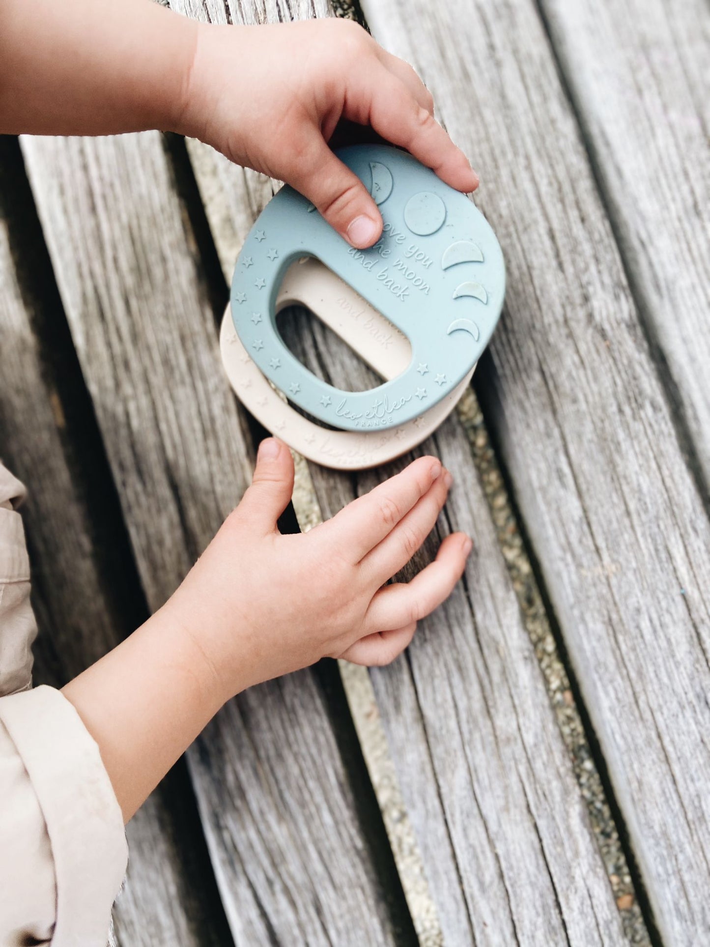 Hochet de Dentition 'Lune', Bleu, Mermaid