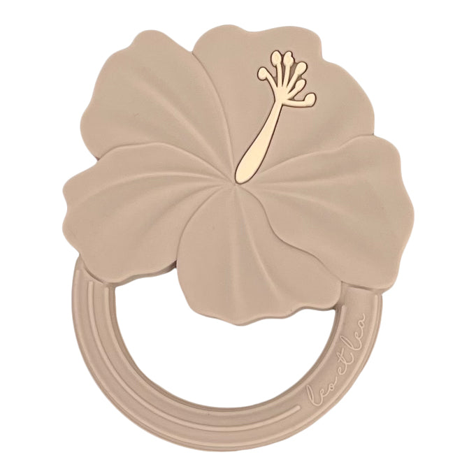 Hochet de Dentition 'Hibiscus', Beige