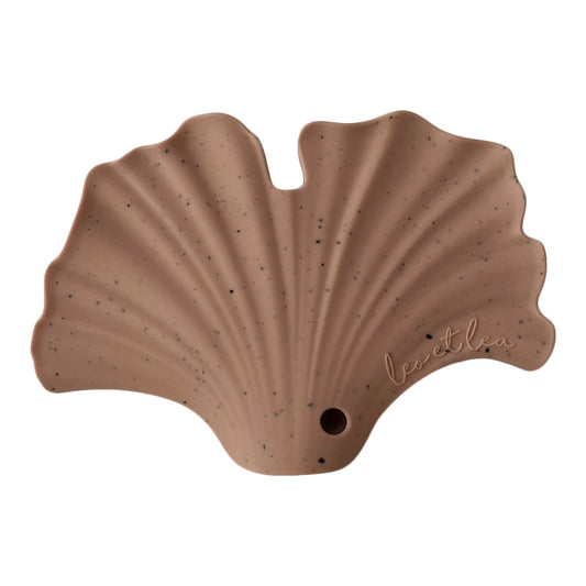 Hochet de Dentition 'Gingko', Rose foncé, Rosewood