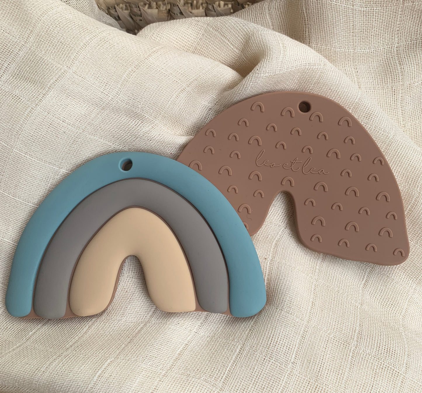 Hochet de Dentition 'Arc-en-ciel', Bleu