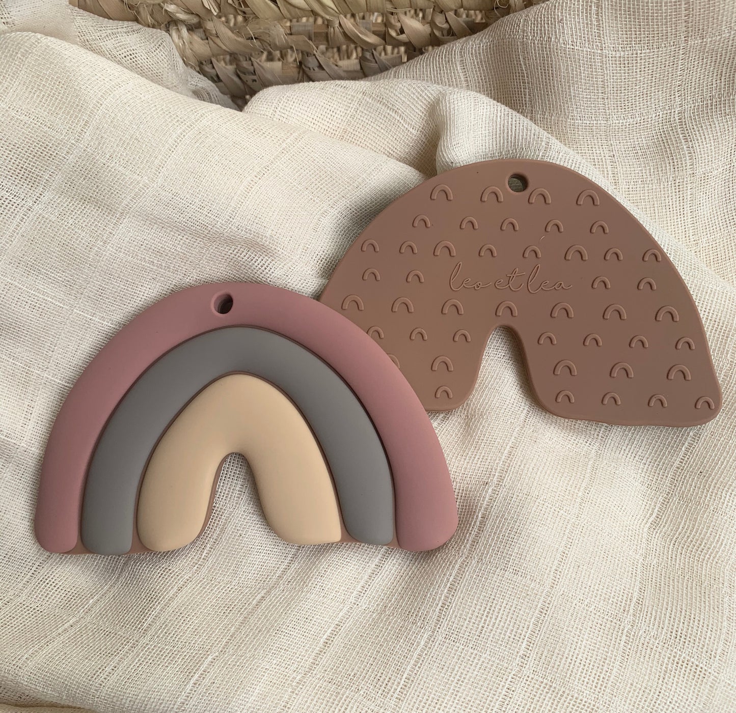 Hochet de Dentition 'Arc-en-ciel', Mauve