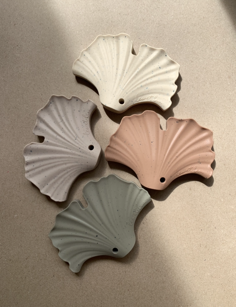 Hochet de Dentition 'Gingko', Marron, Earth