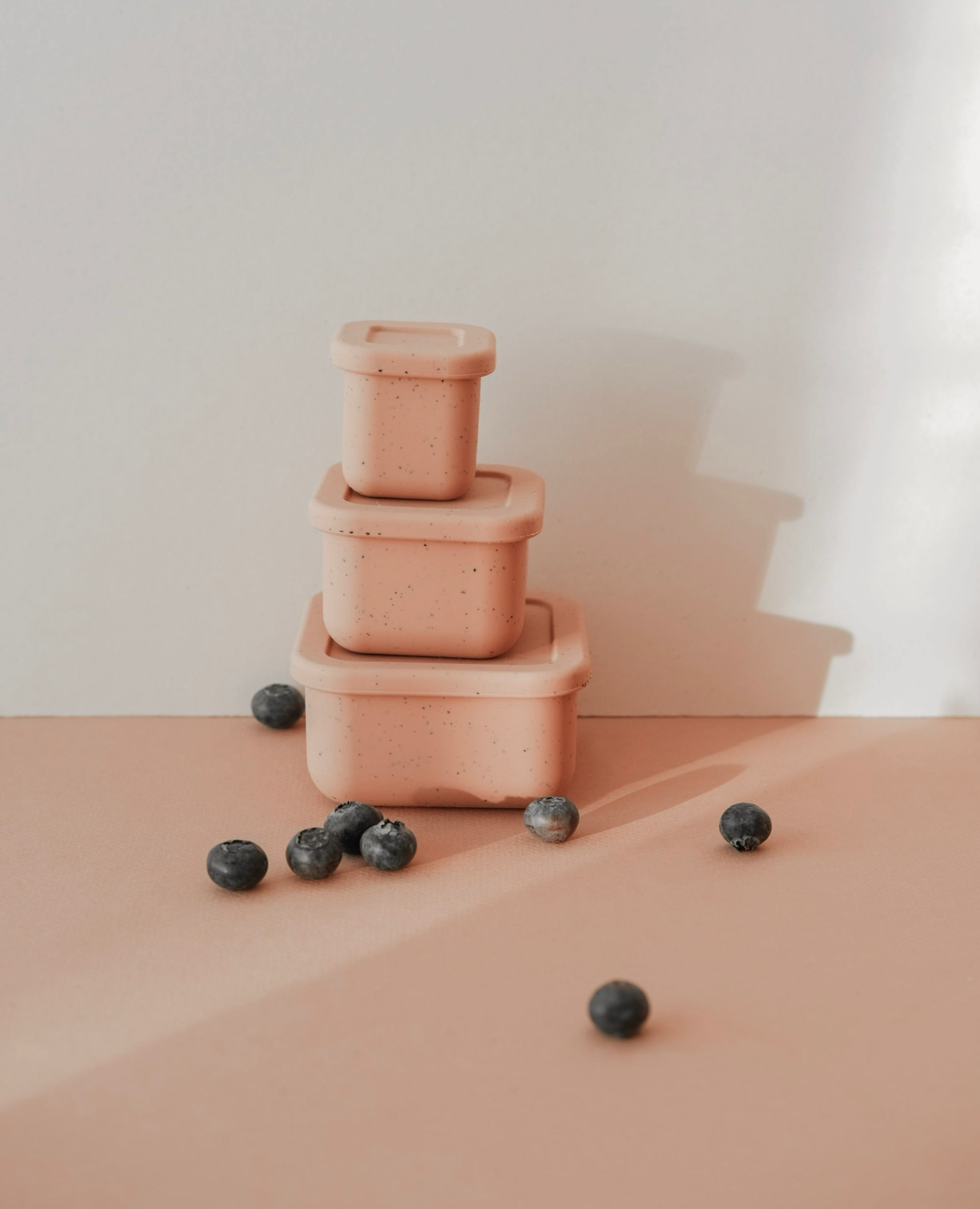 Snack Box, 3 pcs, Shell, Rosewood