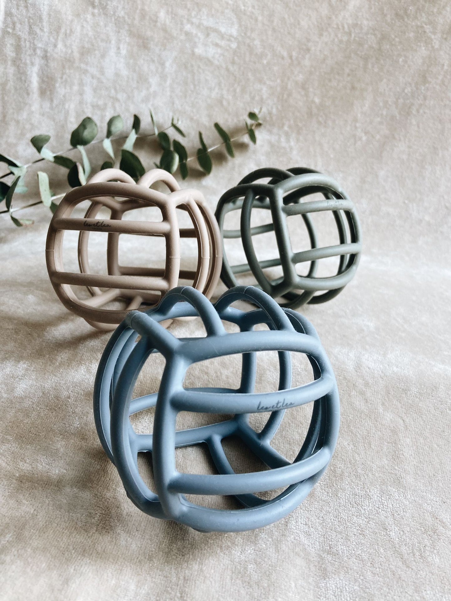 Balle sensorielle, Balle en silicone, Beige